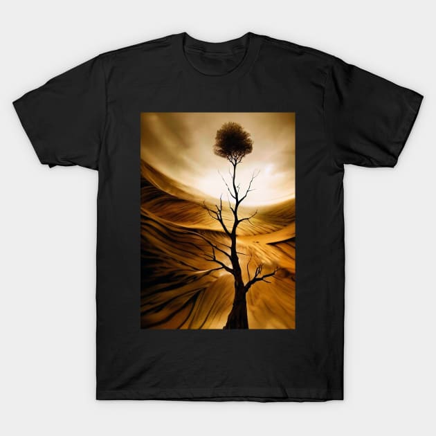 Lonely Desert Tree T-Shirt by rolffimages